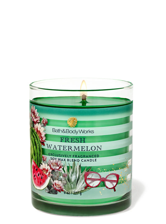 Fresh Watermelon 1 wick Candle | Vela aromática de 1 mecha | 227 gr