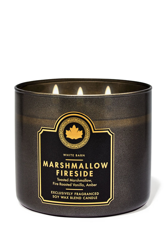 Marshmallow Fireside| Vela 3 mechas | 411gr