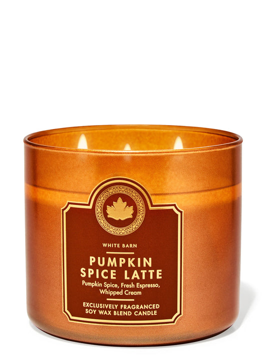Pumpkin Spice Latte 3 wick Candle | Vela 3 mechas | 411gr