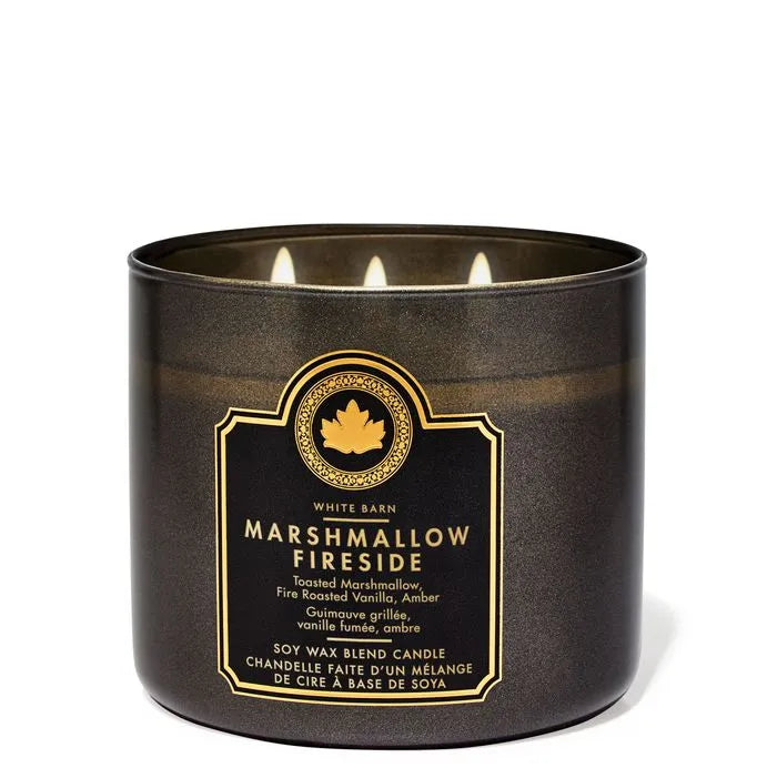 Marshmellow Fireside 3 Wick Candle | Vela aromática de 3 mechas - 411 gr