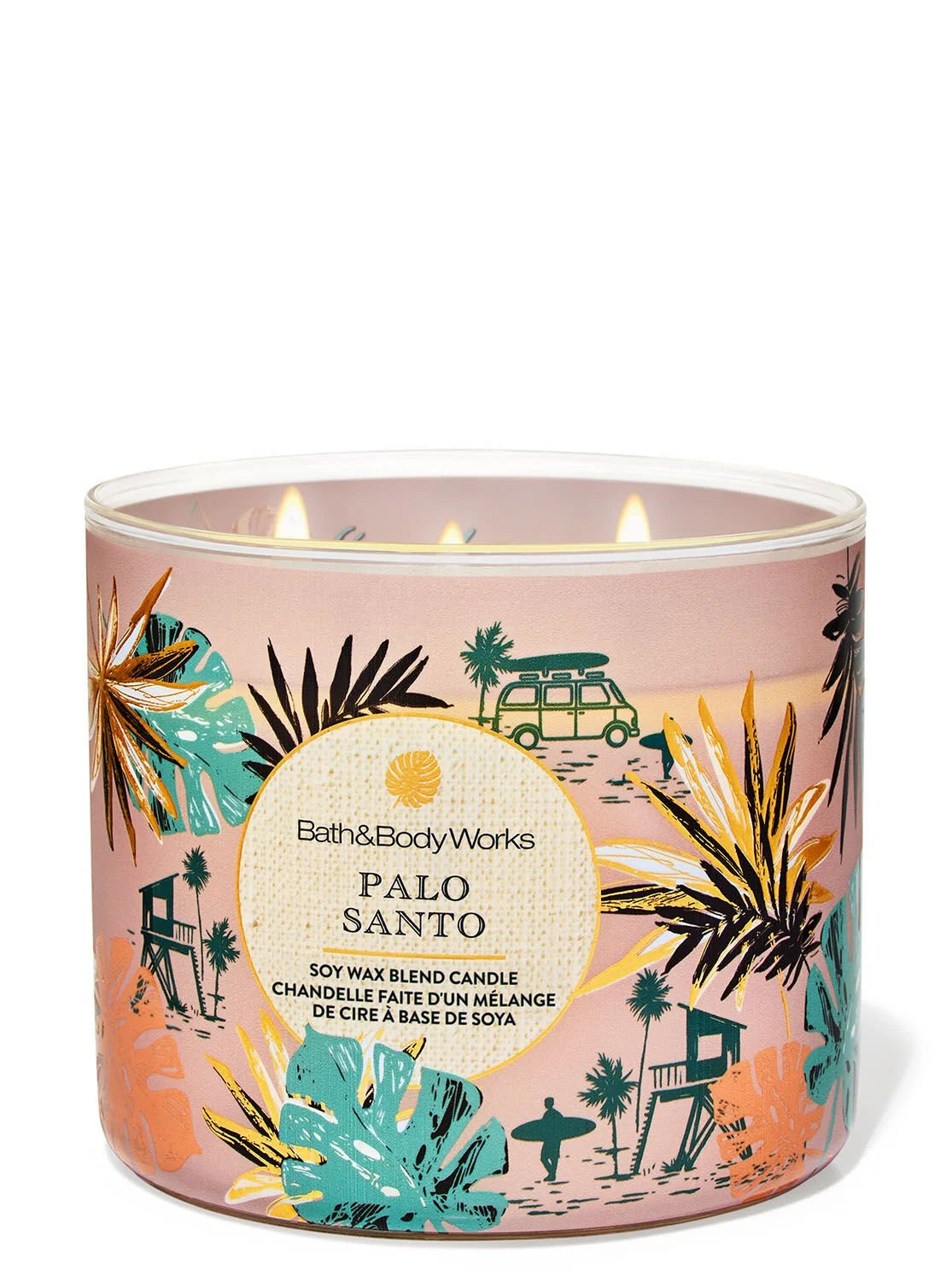 Palo Santo 3 Wick Candle | Vela aromática de 3 mechas - 411 gr