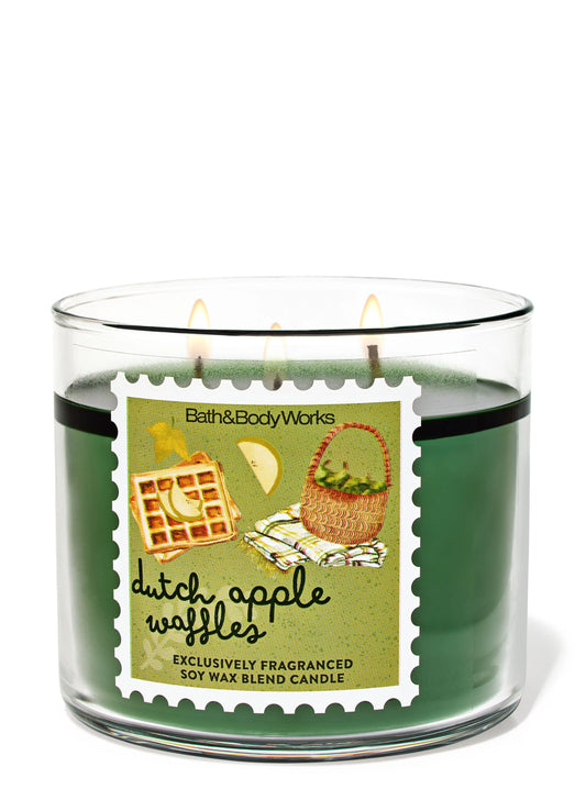 Dutch Apple Waffles 3 Wick Candle | Vela aromática de 3 mechas - 411 gr