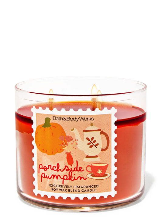 Porchside Pumpkin 3 Wick Candle | Vela aromática de 3 mechas - 411 gr