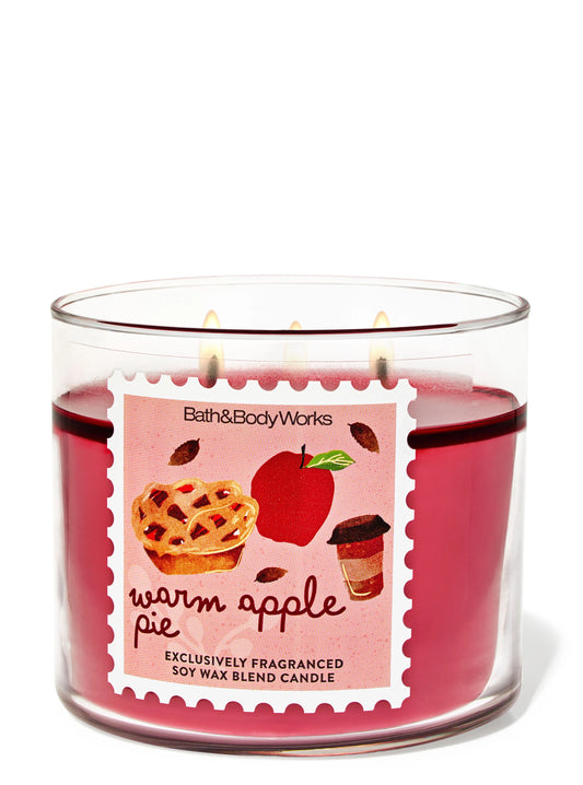 Warm Apple Pie 3 Wick Candle | Vela aromática de 3 mechas - 411 gr