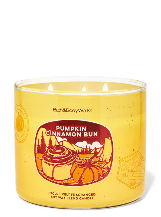 Pumpkin Cinnamon Bun 3 wick Candle | Vela 3 mechas | 411gr