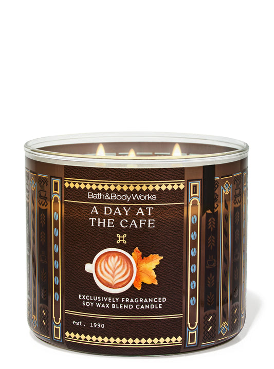 A Day At A Cafe 3 Wick Candle | Vela aromática de 3 mechas - 411 gr