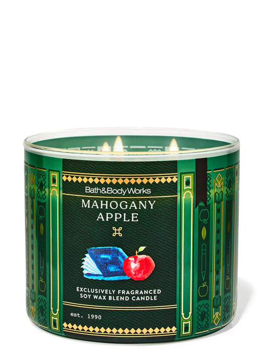 Mahogany Apple 3 Wick Candle | Vela aromática de 3 mechas - 411 gr