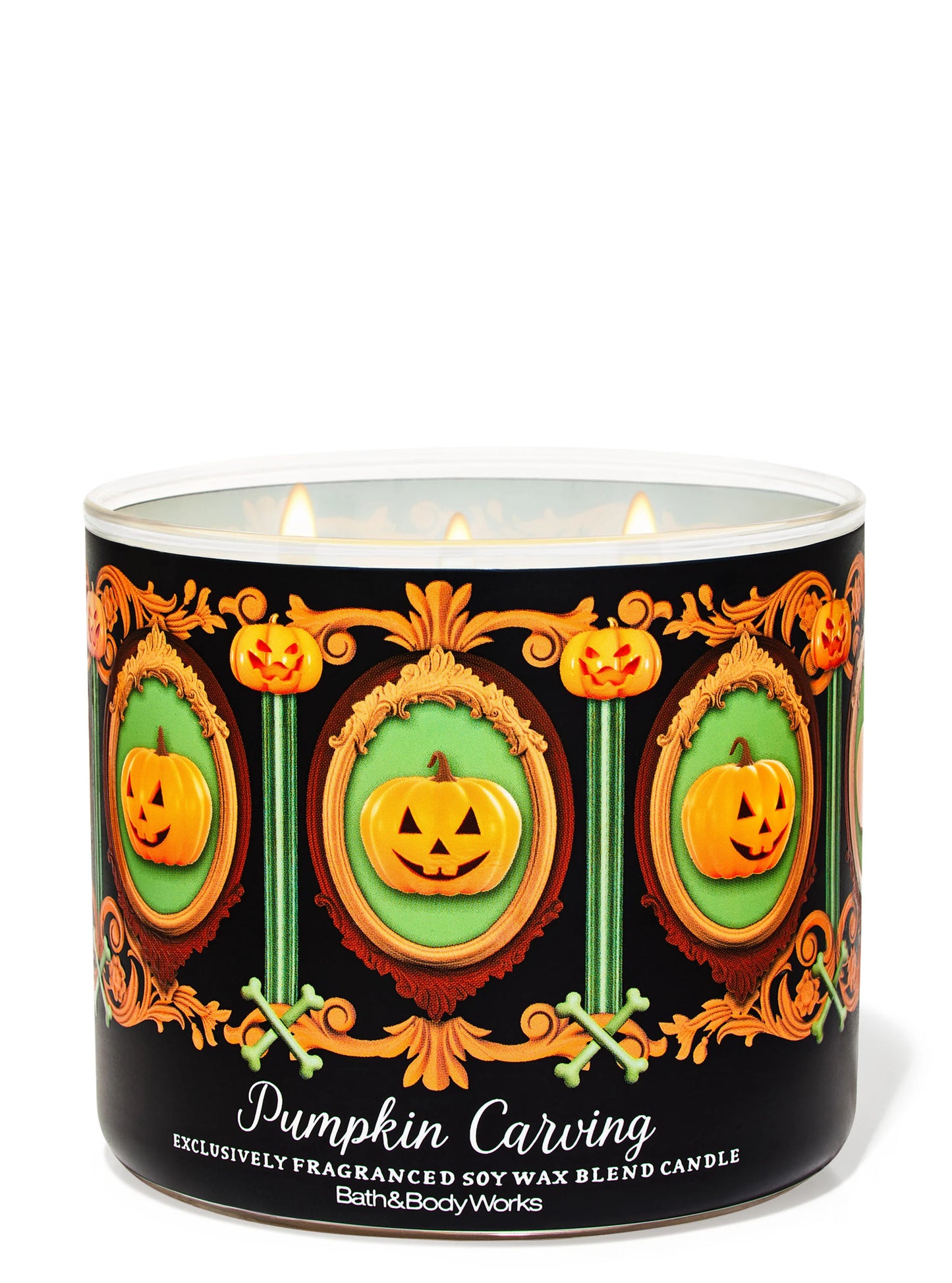 Pumpkin Carving 3 wick Candle | Vela 3 mechas | 411gr