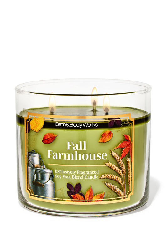 Fall Farmhouse 3 Wick Candle | Vela aromática de 3 mechas - 411 gr