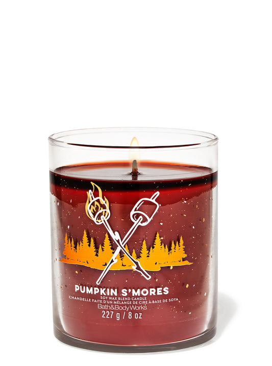 Pumpkin Smores 1 Wick Candle | Vela aromática de 1 mecha - 227 gr