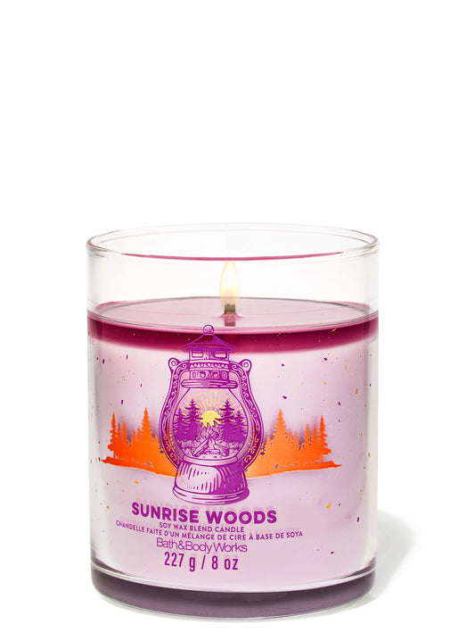 Sunrise Woods 1 Wick Candle | Vela aromática de 1 mecha - 227 gr