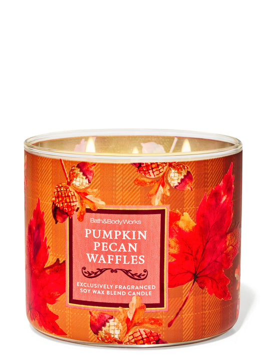 Pumpkin Pecan Waffles 3 Wick Candle | Vela aromática de 3 mechas - 411 gr