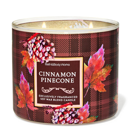 Cinnamon Pinecone 3 Wick Candle | Vela aromática de 3 mechas - 411 gr