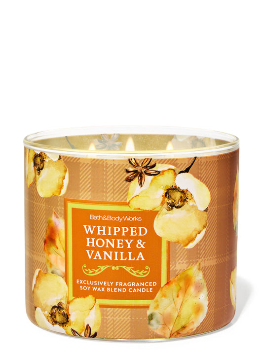 Whipped Honey & Vanilla 3 Wick Candle | Vela aromática de 3 mechas - 411 gr