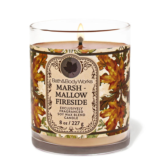 Marshmallow Fireside 1 Wick Candle | Vela aromática de 1 mecha - 227 gr