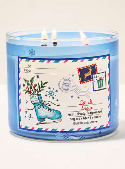Let It Snow 3 wick Candle | Vela aromática de 3 mechas| 411 gr