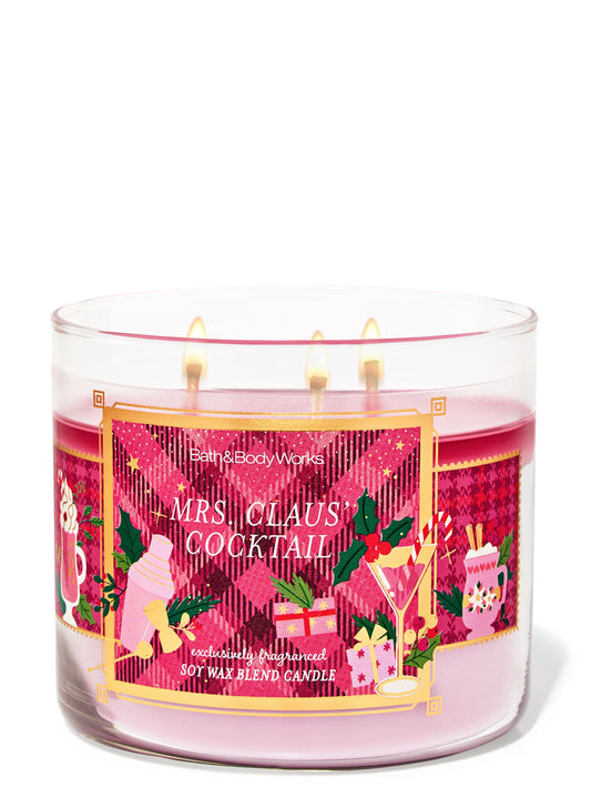 Mrs Claus Cocktail  3 Wick Candle | Vela aromática de 3 mechas - 411 gr