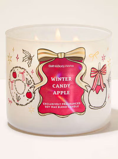 Winter Candy Apple 3 Wick Candle | Vela aromática de 3 mechas - 411 gr