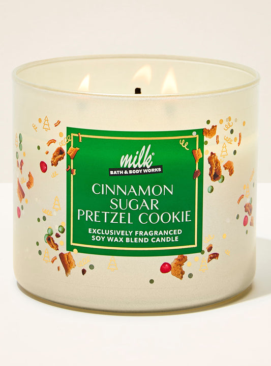 Cinnamon Sugar Pretzel Cookie 3 Wick Candle | Vela 3 mechas | 411gr