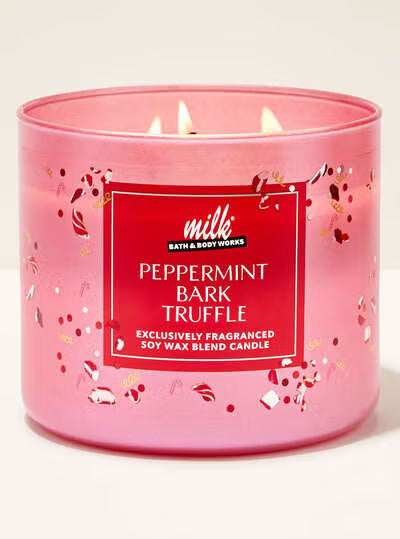 Peppermint Bark Truffle 3 Wick Candle | Vela 3 mechas | 411gr