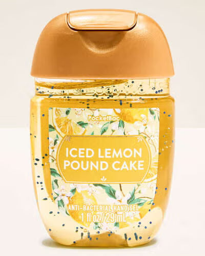 Iced Lemon Pound Cake PocketBac Gel Sanitizer | Gel Antibacterial