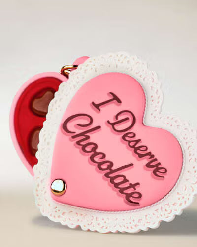 Heart Chocolate Box PocketBac Gel Holder  | Porta gel