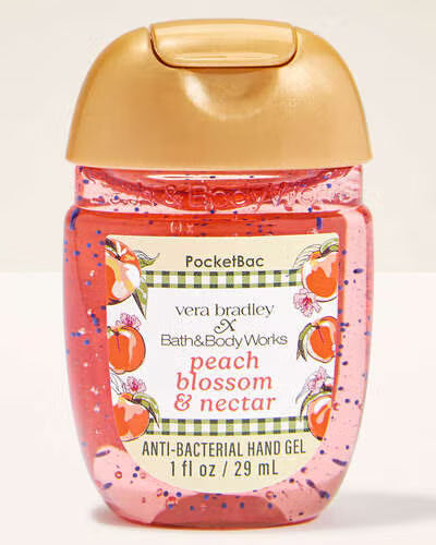 Peach Blossom & Nectar PocketBac Gel Sanitizer | Gel Antibacterial