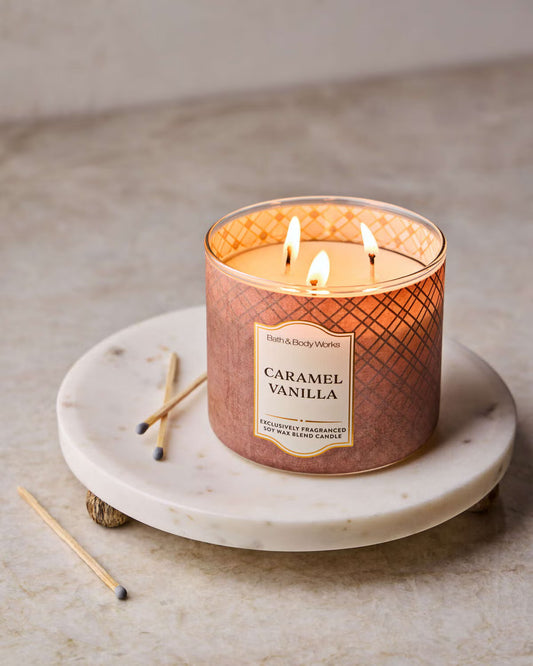 Caramel Vanilla 3 wick Candle | Vela aromática de 3 mechas| 411 gr