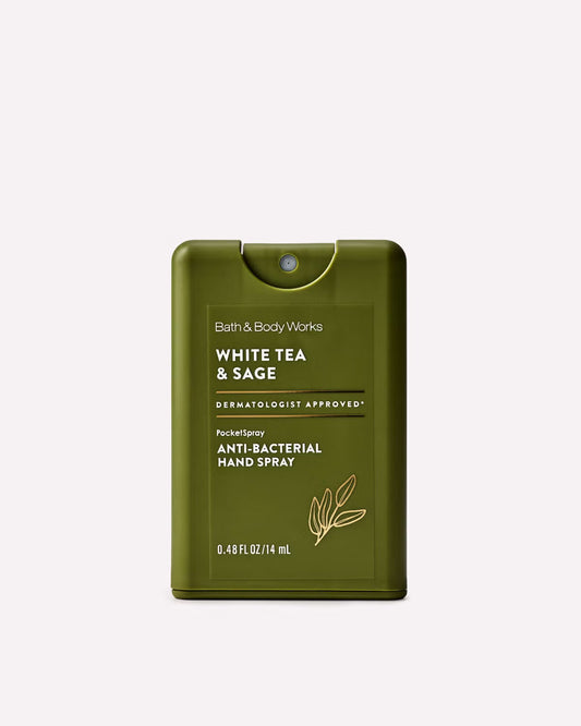 White Tea & Sage | PocketSpray Hand Sanitizer | Desinfectante de manos