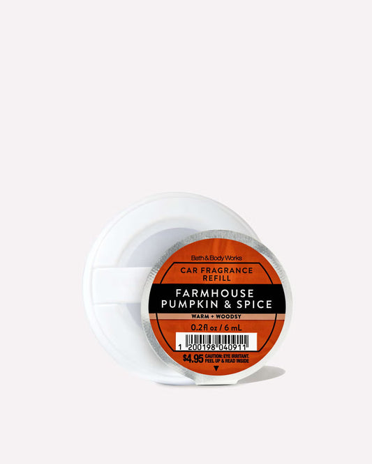 Farmhouse Pumpkin & Spice | Car Fragrance Refill | Aromatizante para Auto