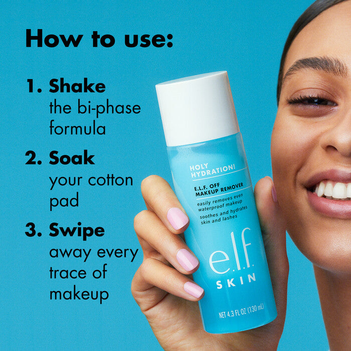 Holy Hydration! e.l.f. Off Makeup Remover | Desmaquillante Bifásico