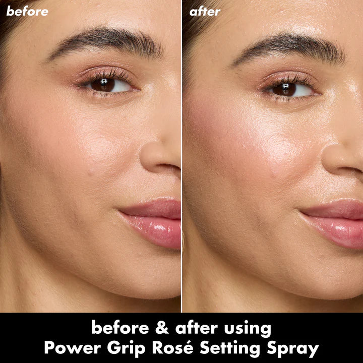 Spray fijador Power Grip Rosé | Fijador de maquillaje con agua de Rosas