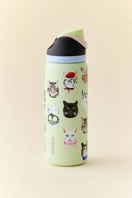 UO Exclusive Cat Collage |  FreeSip Water Bottle | Termo 32 oz