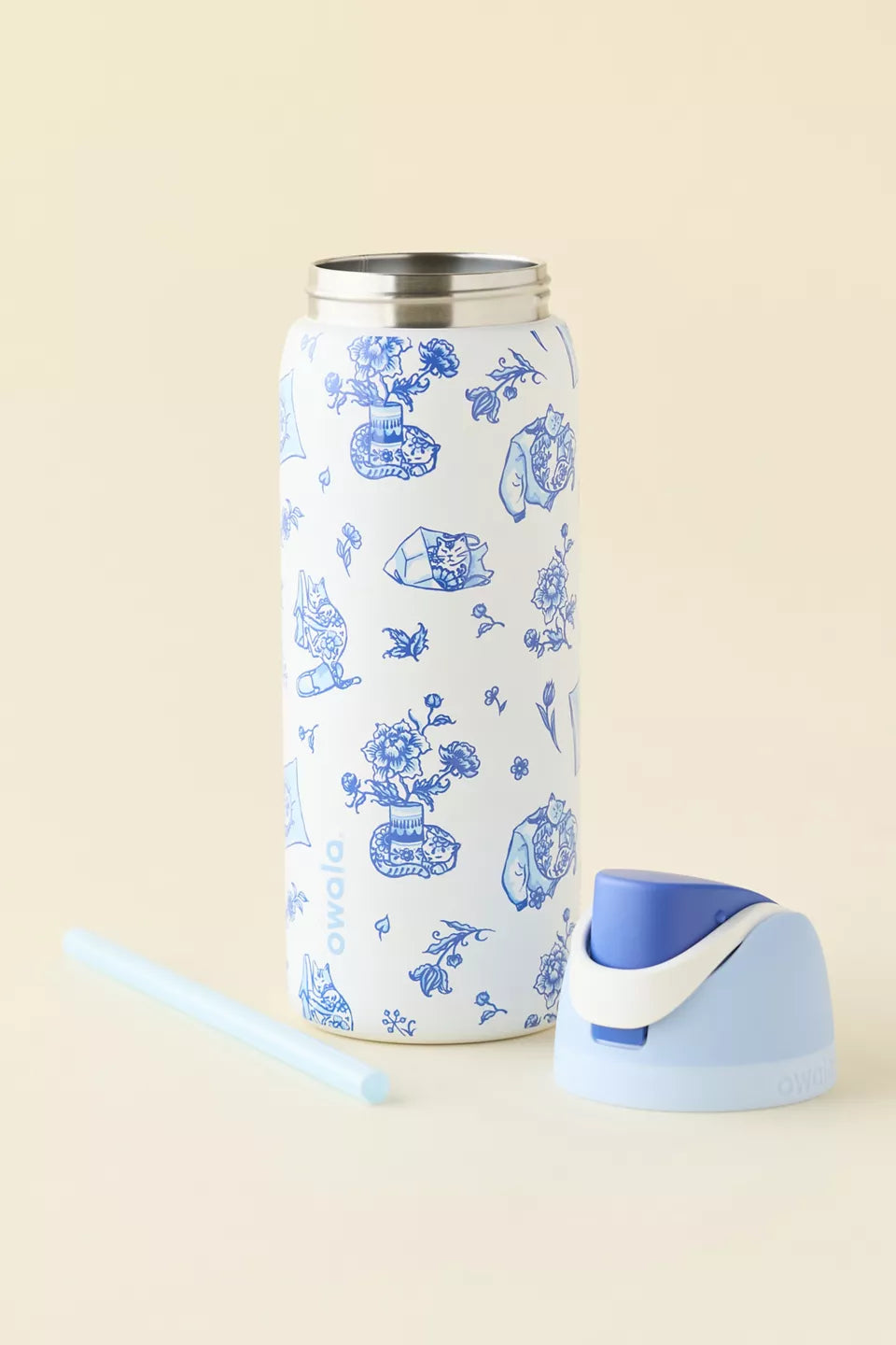 Delft Cat Print |  FreeSip 32 oz | Termo 32 oz
