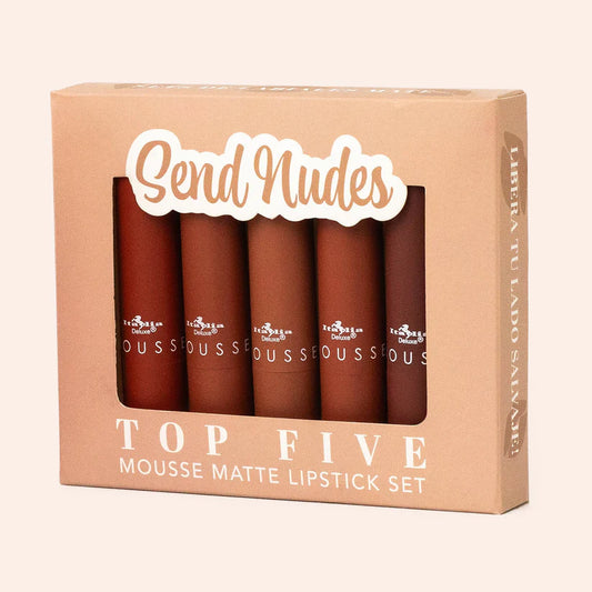 Send Nudes Top Five Matte Lipstick | Set de Labiales en Barra