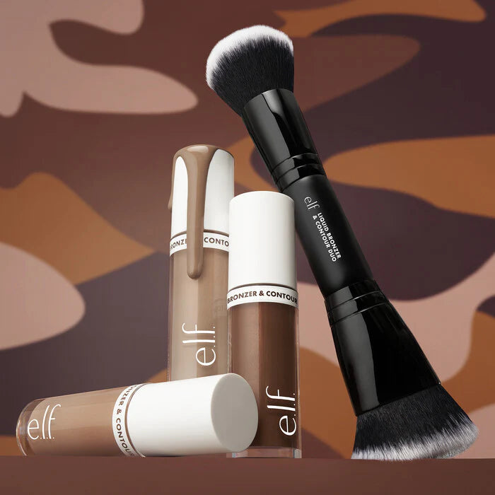 Liquid Bronzer & Contour Duo Brush | Brocha para rostro