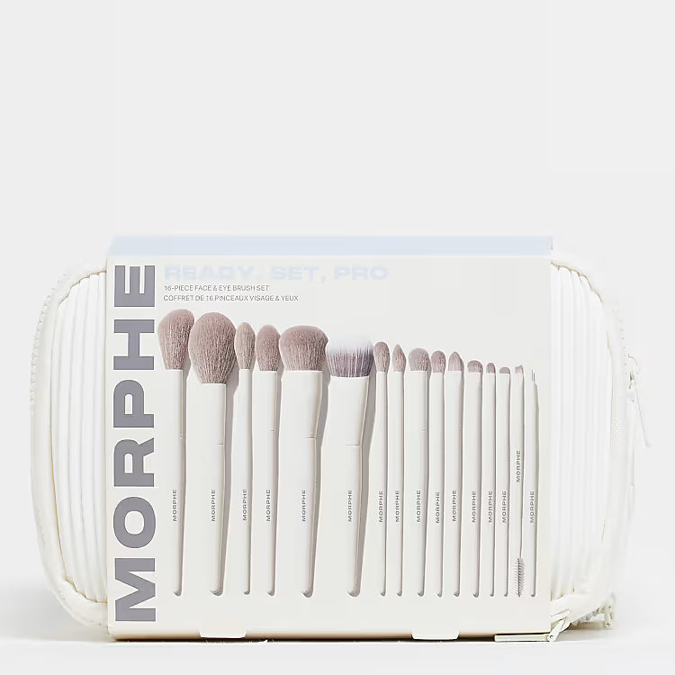 Ready, Set, Pro | Juego de 16 pinceles para rostro y ojos