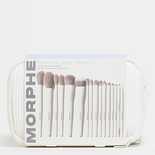 Ready, Set, Pro | Juego de 16 pinceles para rostro y ojos