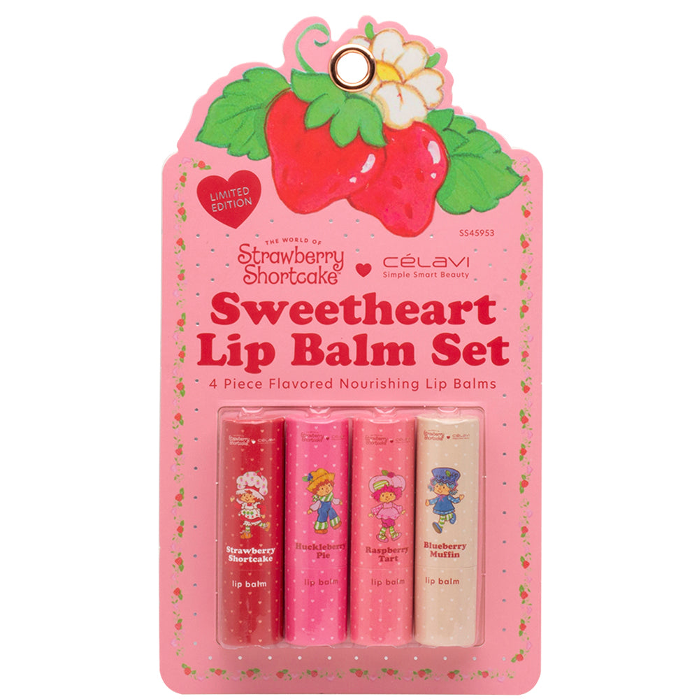 Strawberry Shortcake Sweetheart Lip Balm Set | Kit de bálsamos