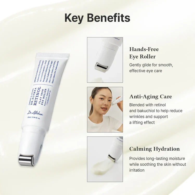 Retinol Flat Iron Eye Roller 25 ML | Contorno de Ojos Antiedad