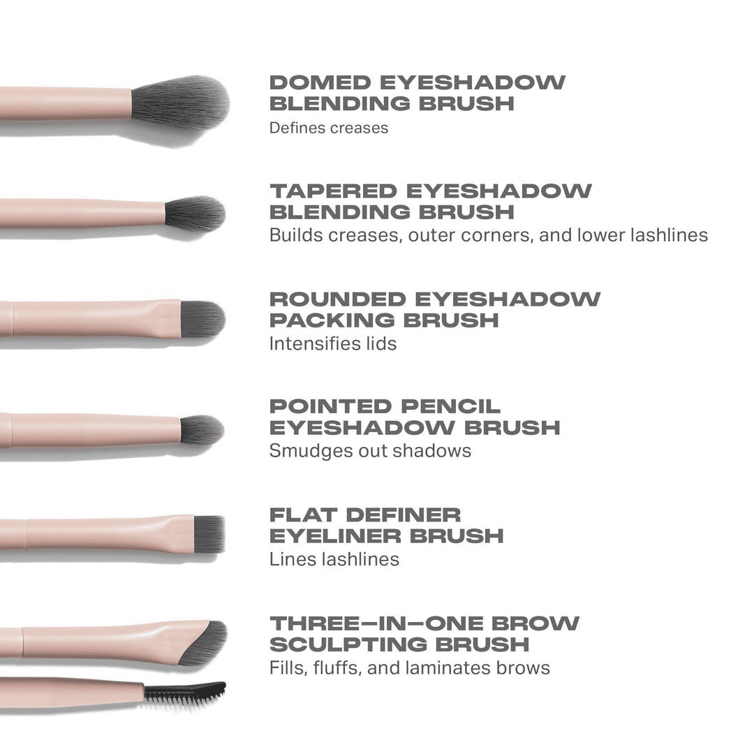 Eye Shaping Essentials Bamboo & Charcoal-Infused Eye Brush Set | Set de brochas