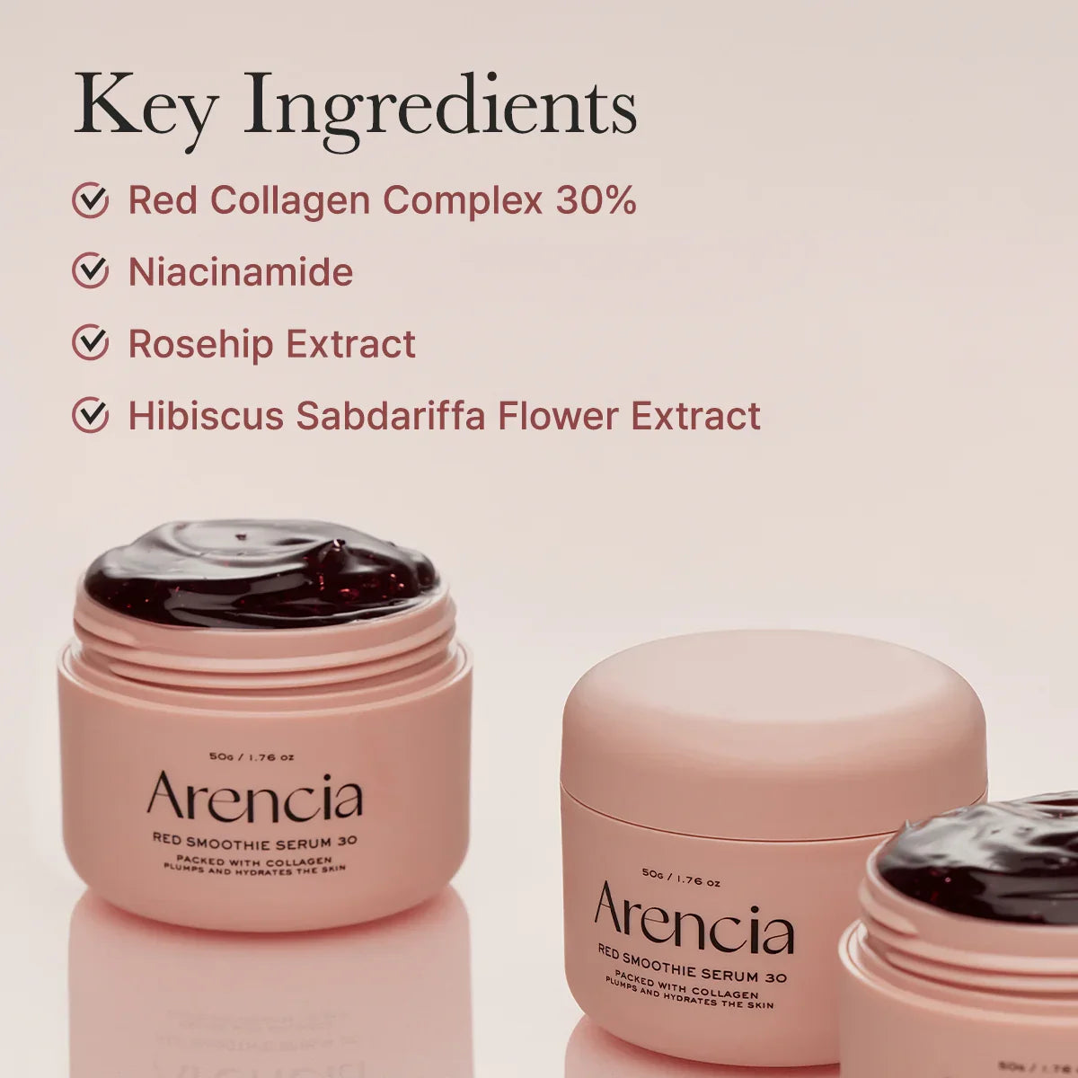 ARENCIA - Red Smoothie Serum 30 - 50gr | Suero facial restaurador