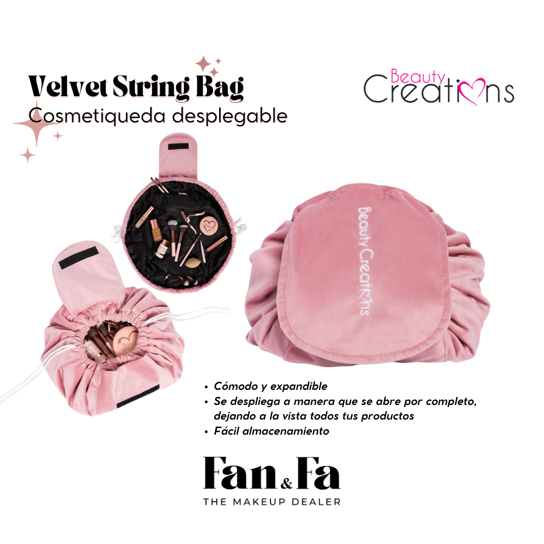 Velvet String Bag | Cosmetiquera de tela