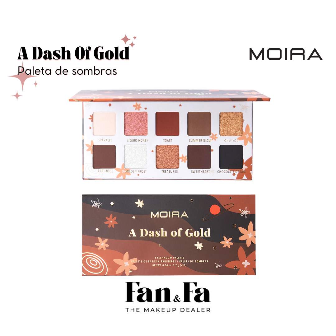 A Dash Of Gold Eyeshadow Palette | Paleta de sombras