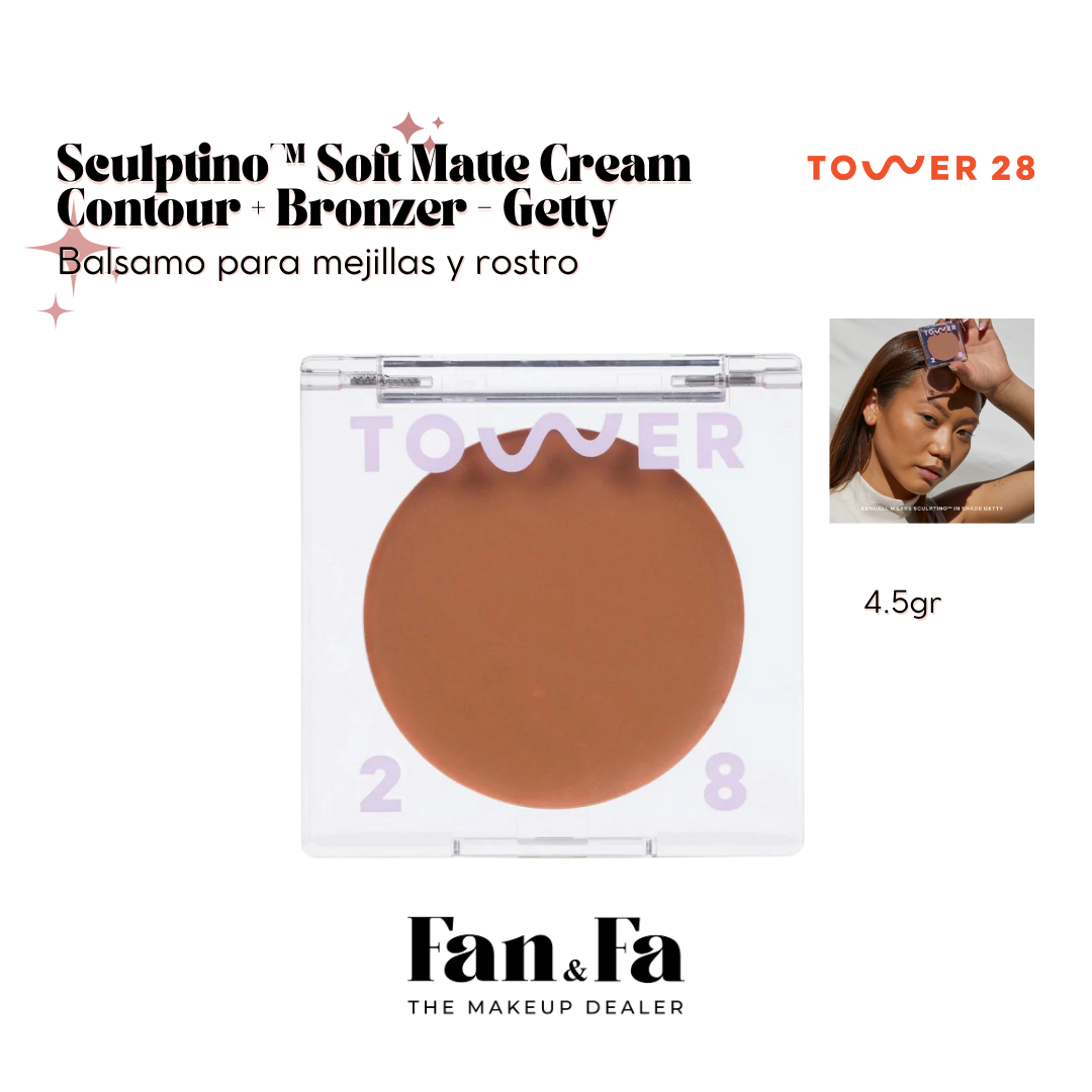 Sculptino Soft Matte Cream Contour + Bronzer - Getty