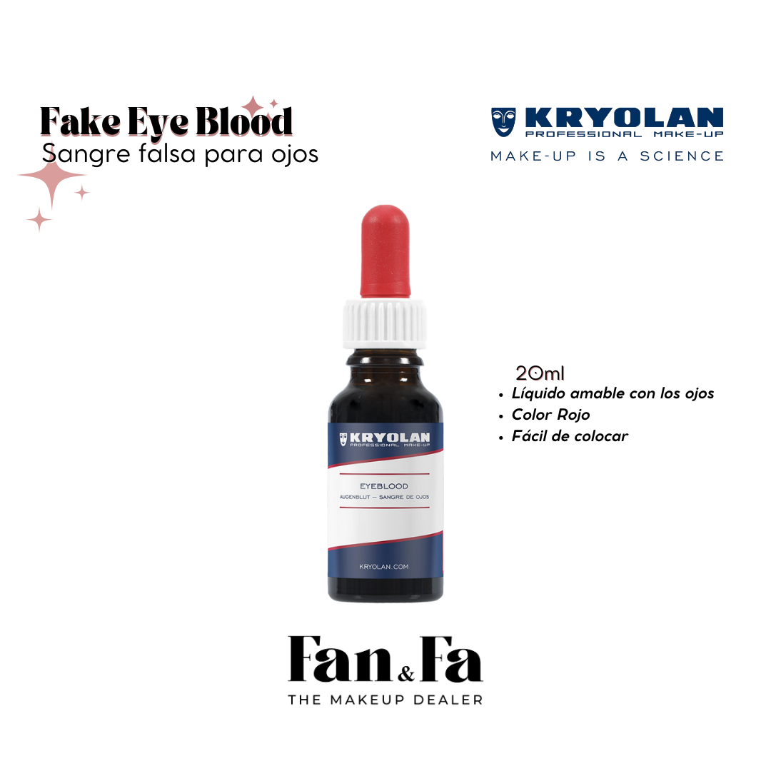 Fake Eye Blood Kryolan 20 ml | Sangre Falsa para Ojos