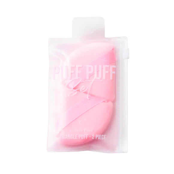 Pink Puff Puff Set | Set de Borlas Triangulo Rosa | 2 pz