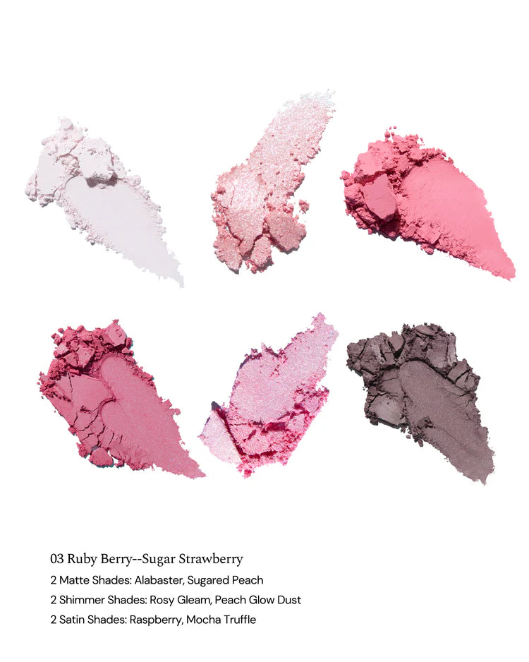 Ruby Berry | Bunny Garden 6-Color Makeup Palette | Paleta de sombras