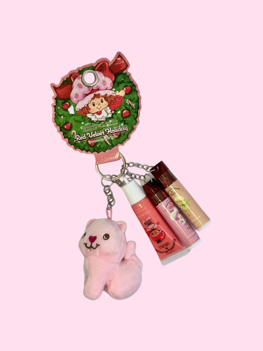 Red Velvet Holiday Lip Gloss Balm | Set de labiales + Accesorio