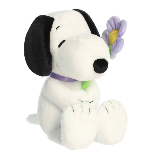 Peanuts Purple Flower | Peluche de  Snoopy